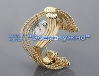Изысканные женские часы в форме браслета